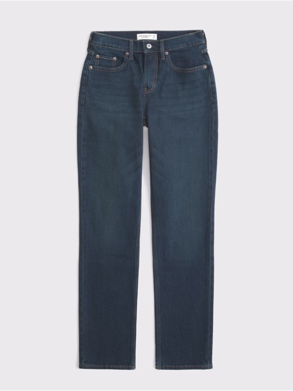 Abercombie Straight-Leg Jeans in Dark Blue